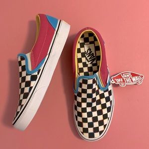 NWT Checkered Vans Skate shoe size 8 womens